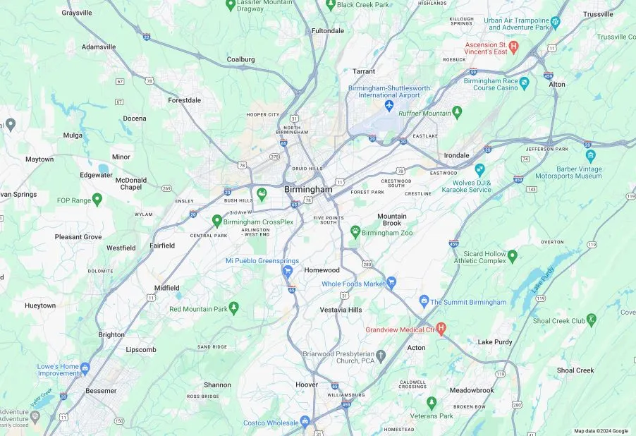 Birmingham Map